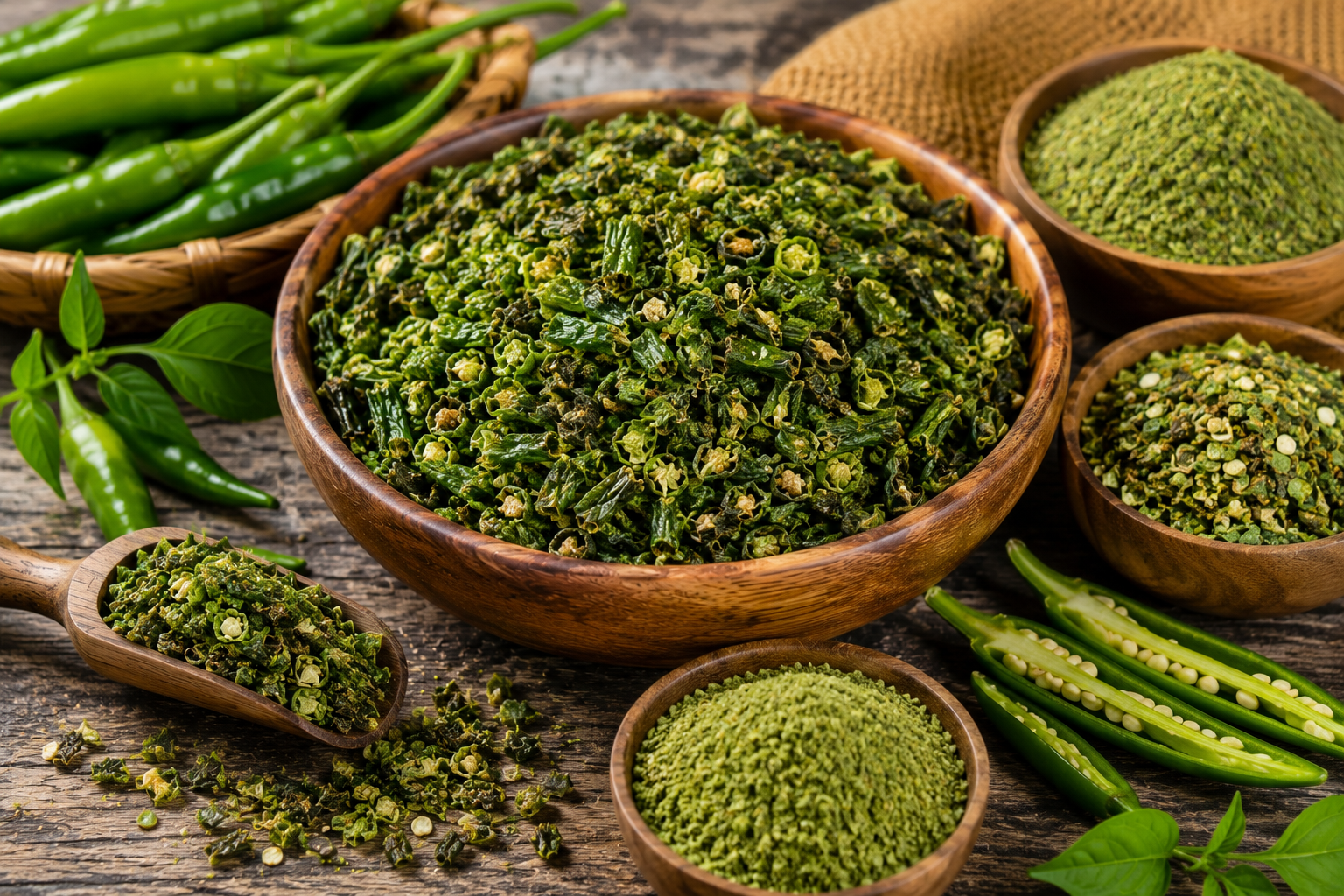 Dehydrated Green Chilli